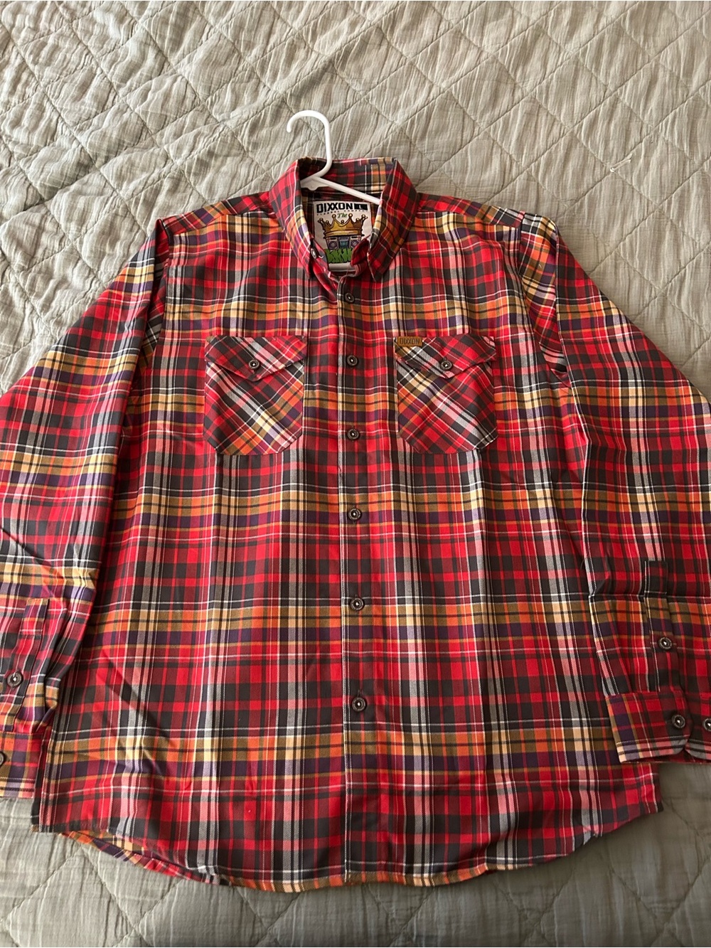 DIXXON Red Plaid Button-Down Shirt
